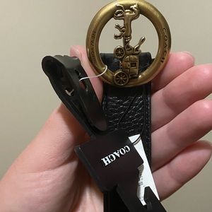Brand new coach leather belt